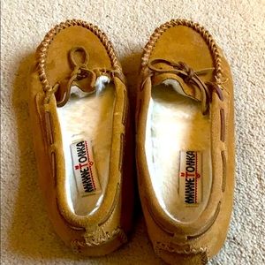 Minnetonka suede moccasins